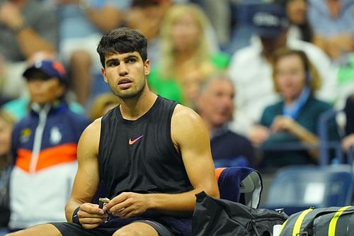 Carlos Alcaraz at the 2024 US Open (Source: Getty)