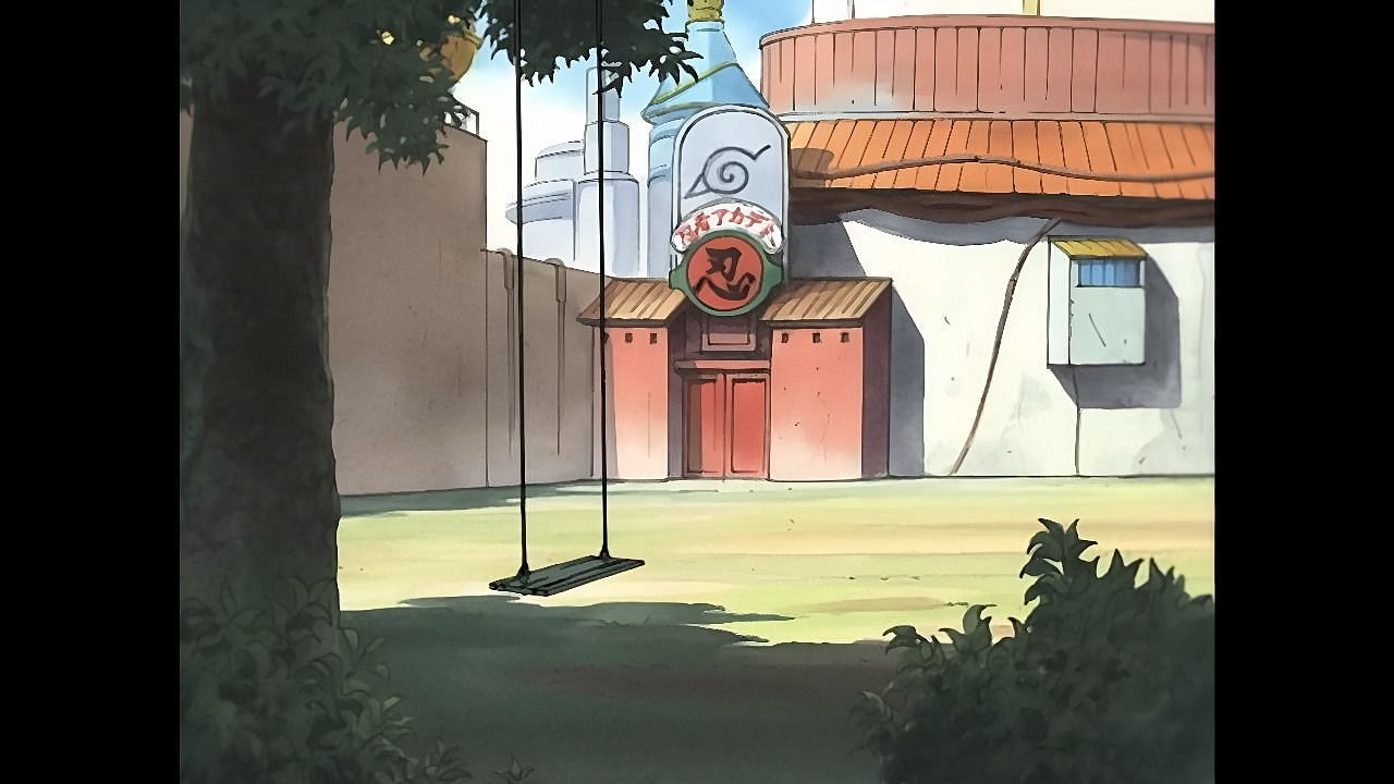 Konoha Ninja Academy as seen in Naruto (Image via Studio Pierrot)