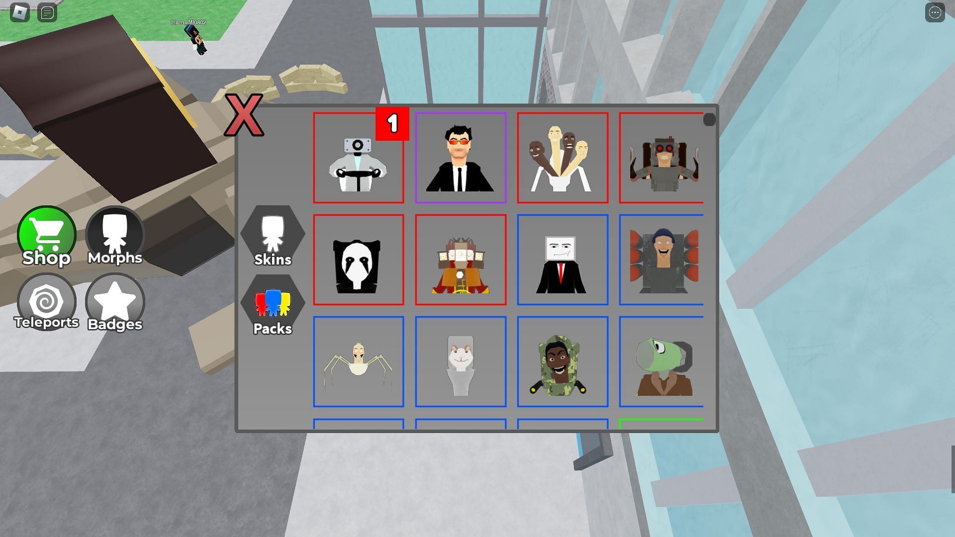 Selection of Morphs (Image via Roblox)