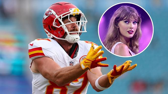 Travis Kelce shares what it's like to be Taylor Swift's 'arm candy'