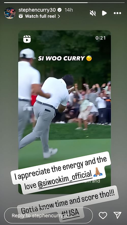 Curry's IG story