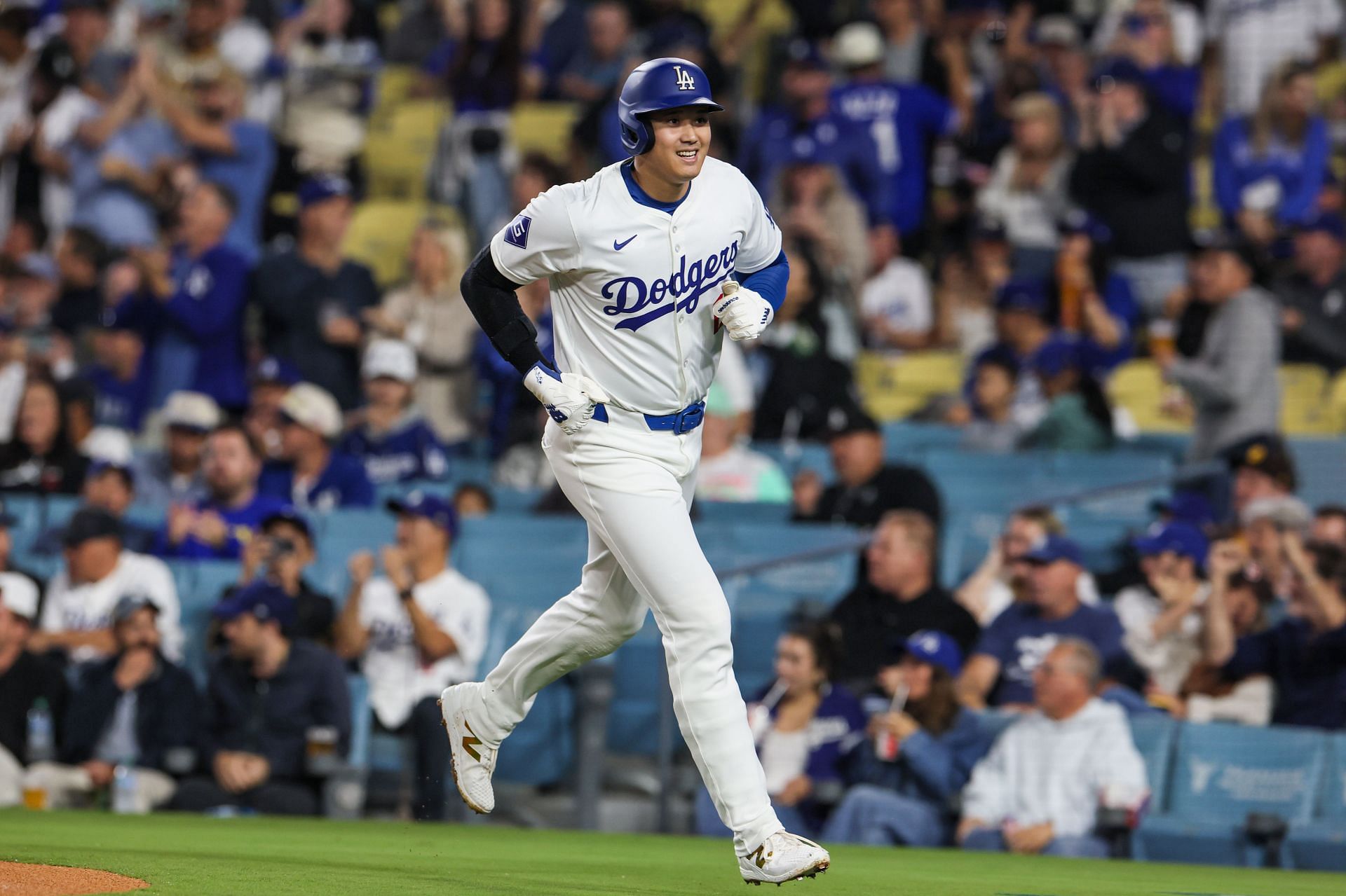 Dodgers Padres at Dodger Stadium. - Source: Getty