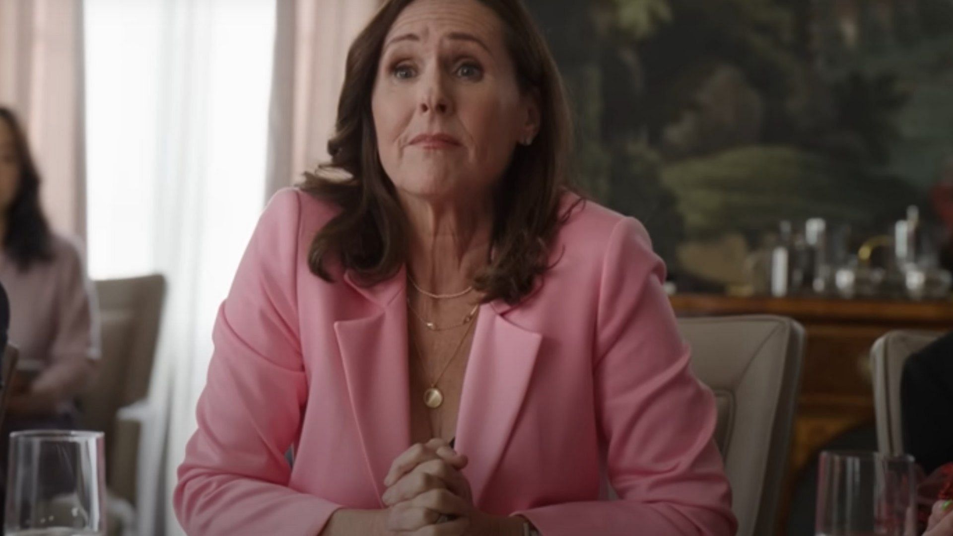 Molly Shannon seen as Bev Melon in Only Murders in the Building season 4 (Image via Hulu, Only Murders in the Building season 4 teaser, 01:02)