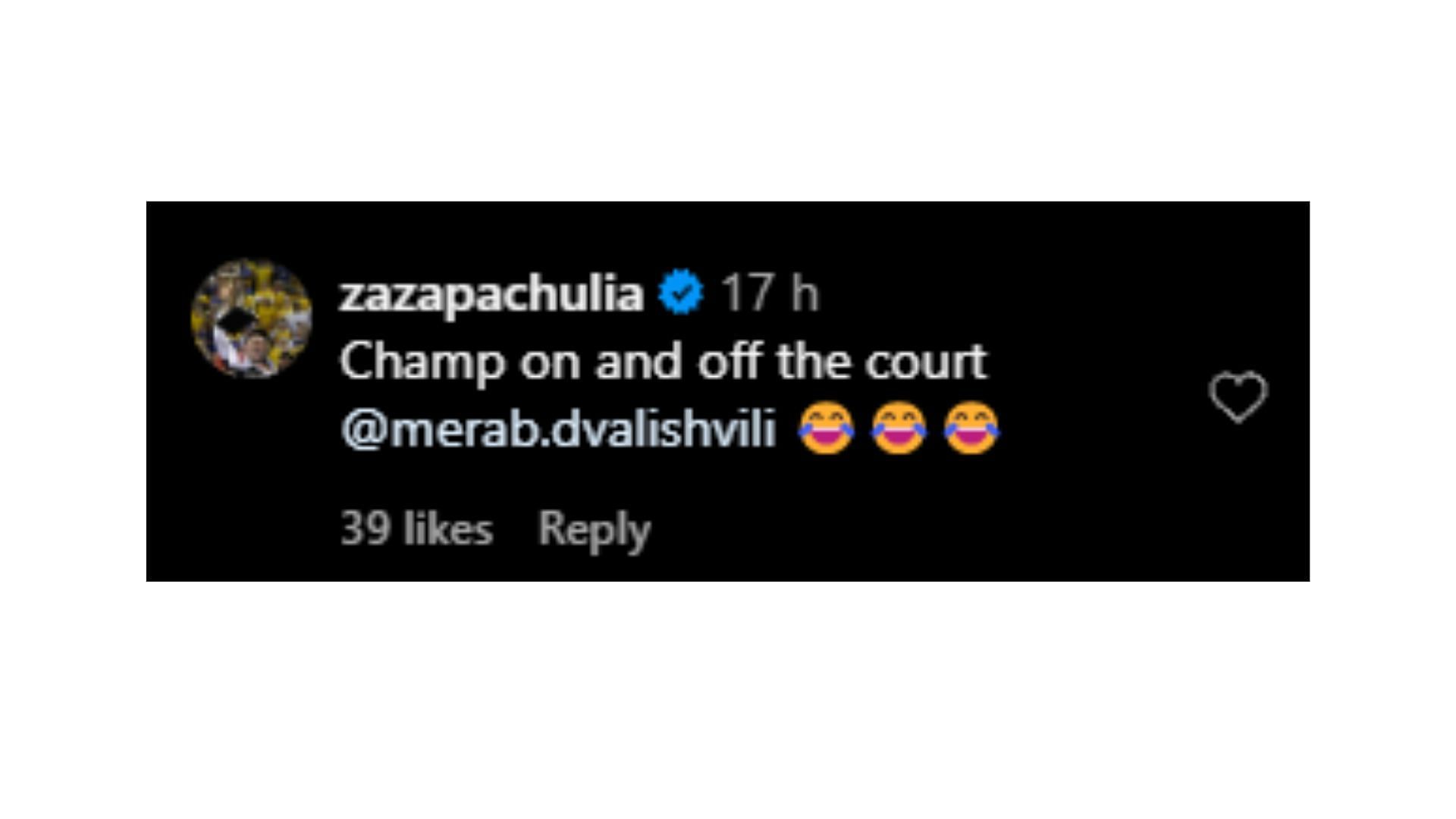 Zaza Pachulia&#039;s comment