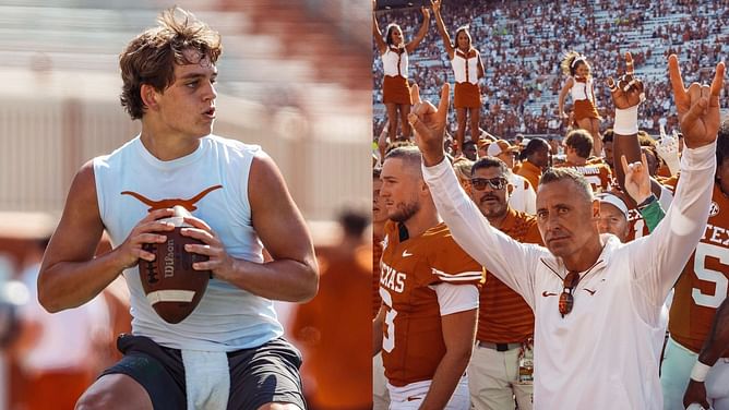 "I'm really proud": Sarkisian beams with pride as Arch Manning shows off electric skills in Week 3