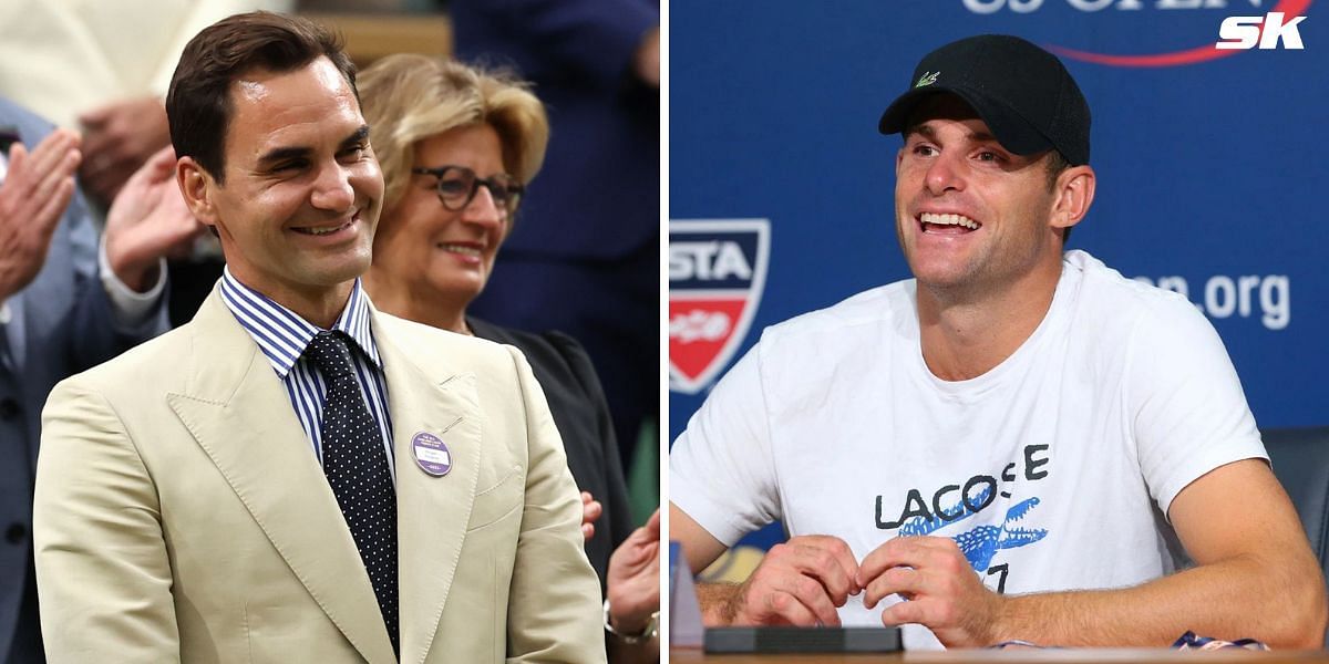 Roger Federer (L) and Andy Roddick (R) (Source: Getty Images)