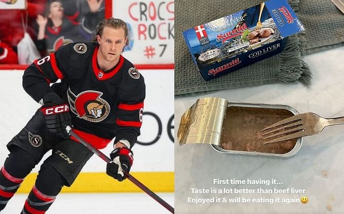 Caps' Jakob Chychrun deems imported cod liver 'lot better than' beef liver