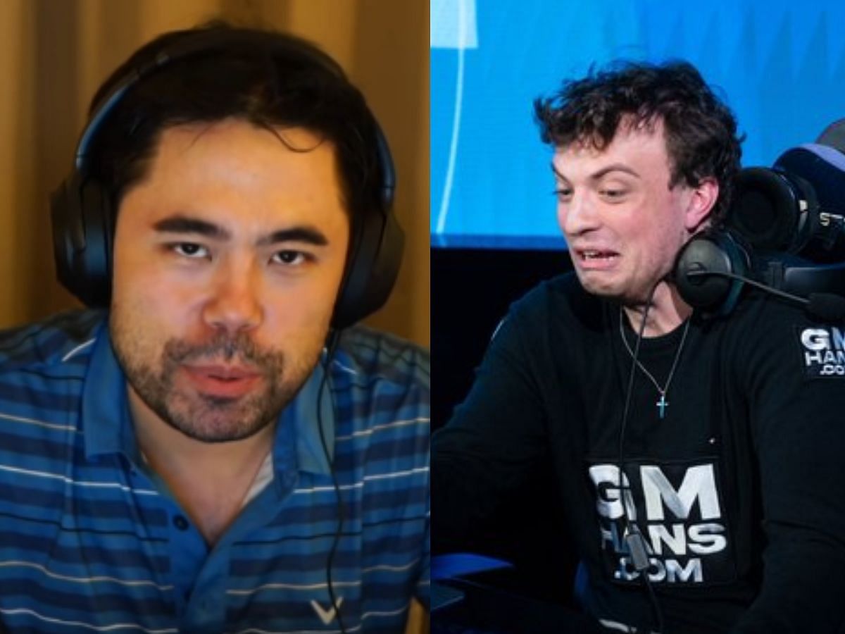 GMHikaru defeated Hans Niemann in the Speed Chess Championship 2024 (Image via YouTube/GMHikaru and X/Photo Chess)