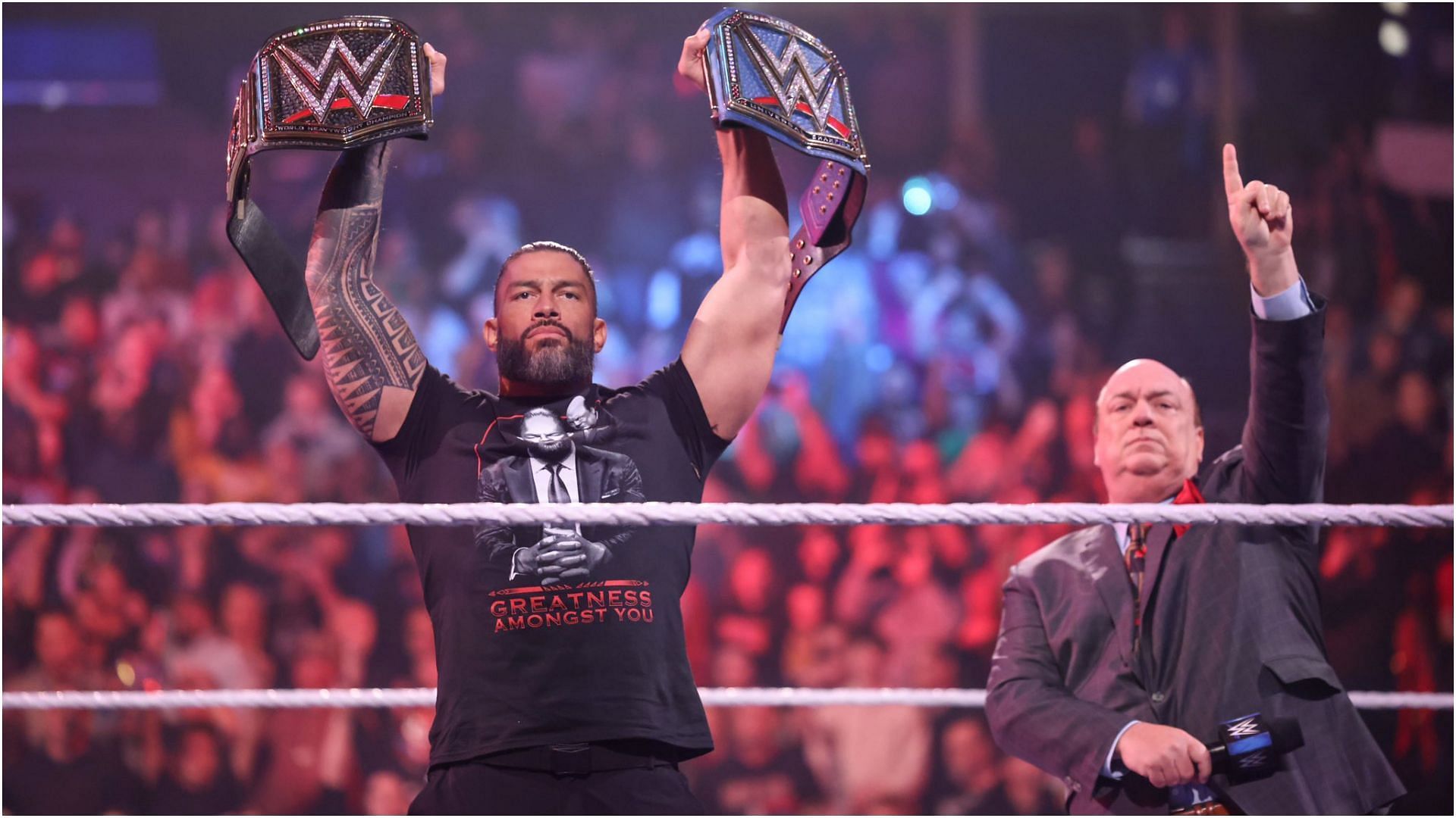 Roman Reigns and Paul Heyman on an episode of SmackDown! (Photo via: Heyman
