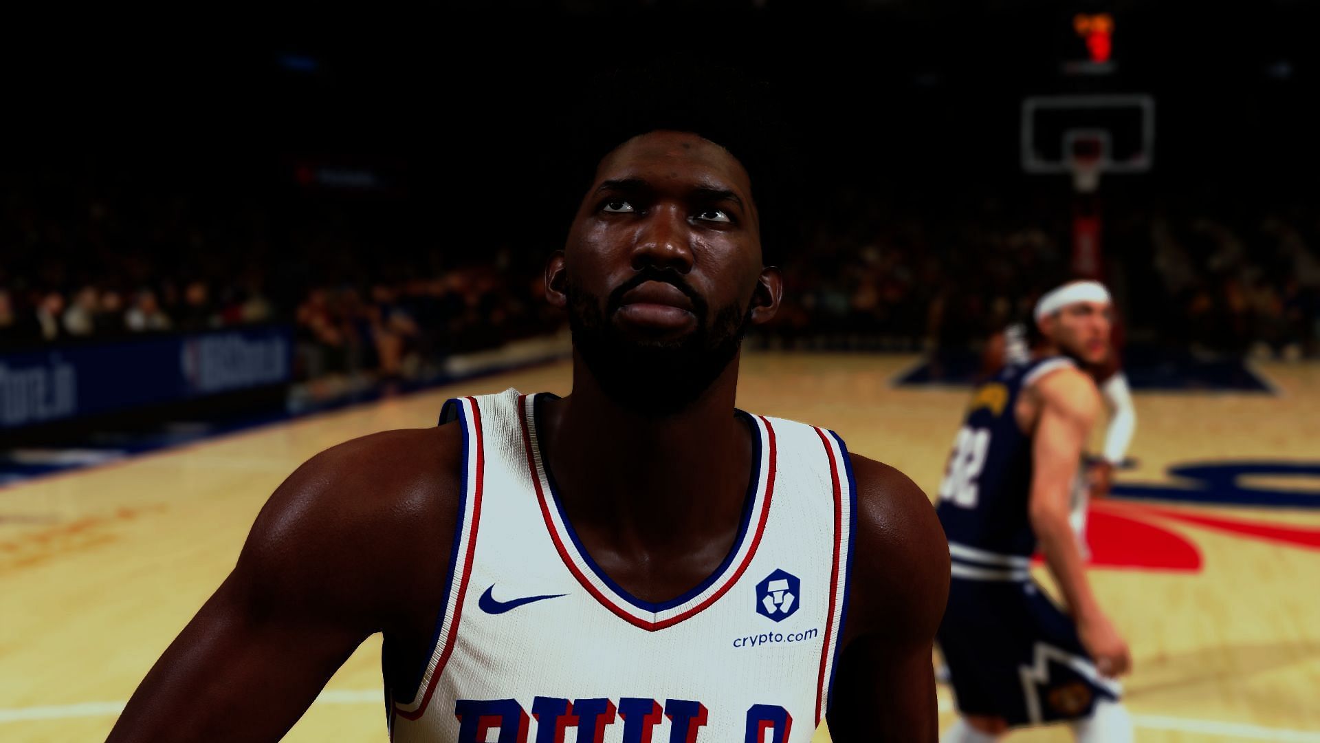 Joel Embiid&#039;s character model in the game (Image via Visual Concepts)