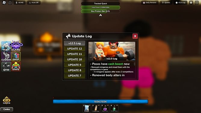 Gym League v12.5 log: New codes, Divine Pack, and more