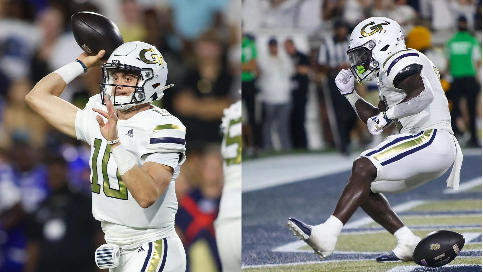 Georgia Tech QB Haynes King and RB Jamal Haynes are two highly-rated players in CF25. (Photo Credits: IMAGN)