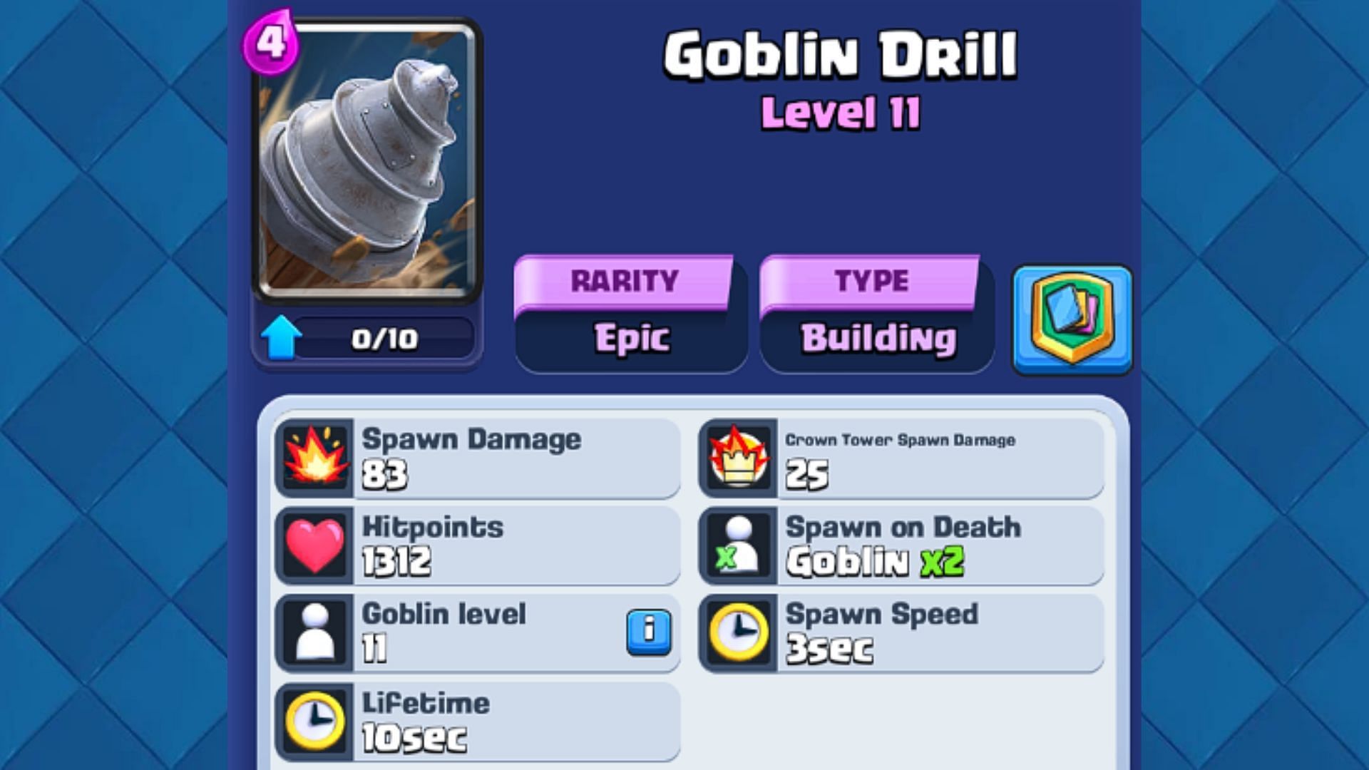 Goblin Drill Building card (Image via Supercell)