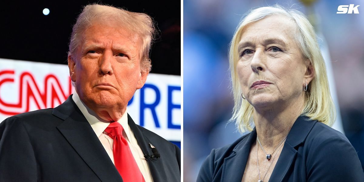 Martina Navratilova slams Donald Trump (Images: Getty)