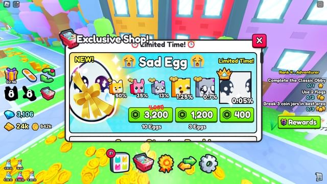 Pet Simulator 99 Sad Egg: How to get Huge Pets