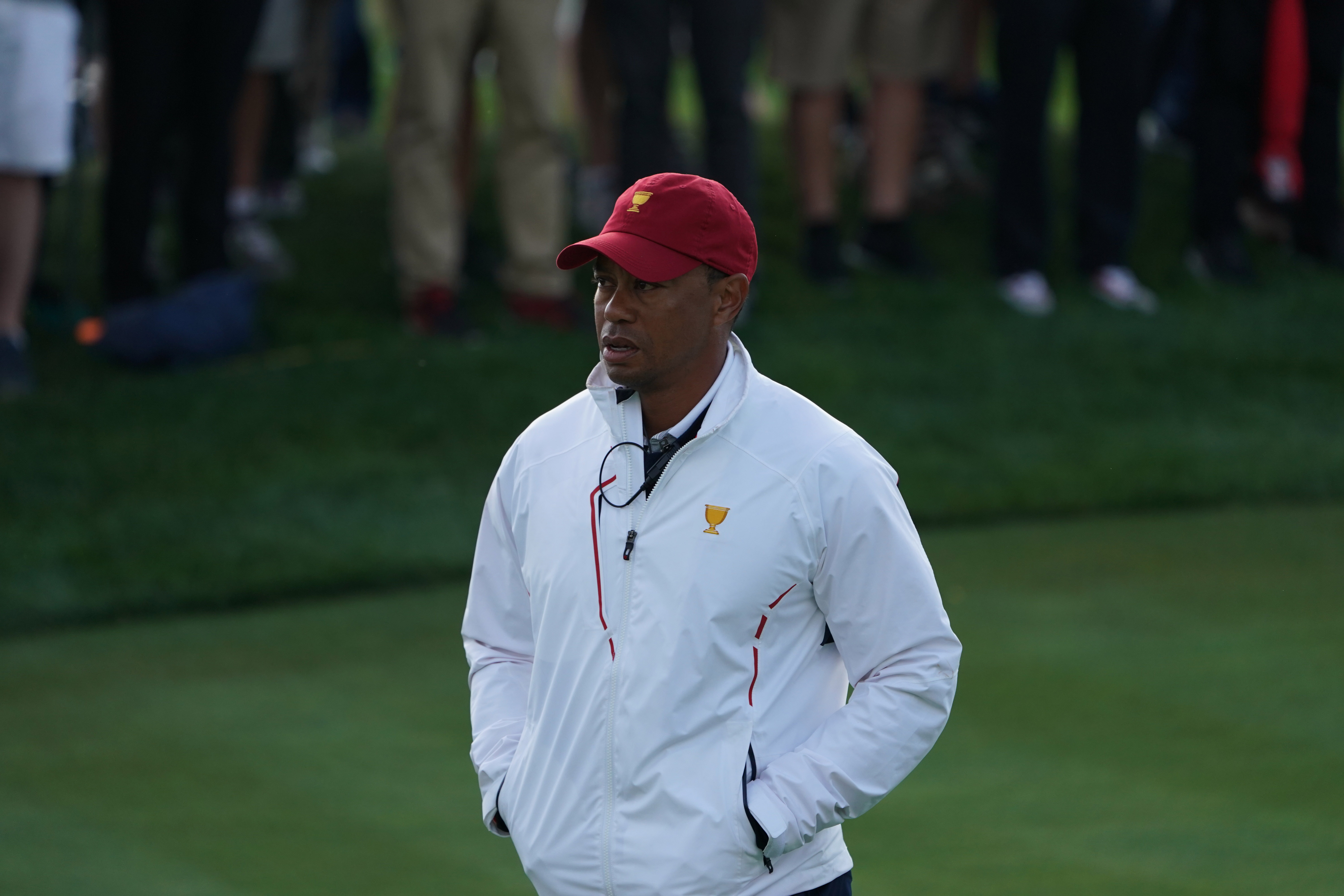 Tiger Woods at the Presidents Cup (Imagn)