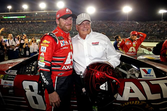 When HMS' Rick Hendrick exchanged memorable gifts with Dale Earnhardt Jr. after latter's final race