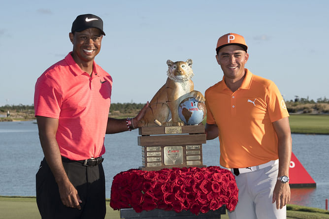 WATCH: Rickie Fowler tees it off at Tiger Woods-organized Nexus Cup
