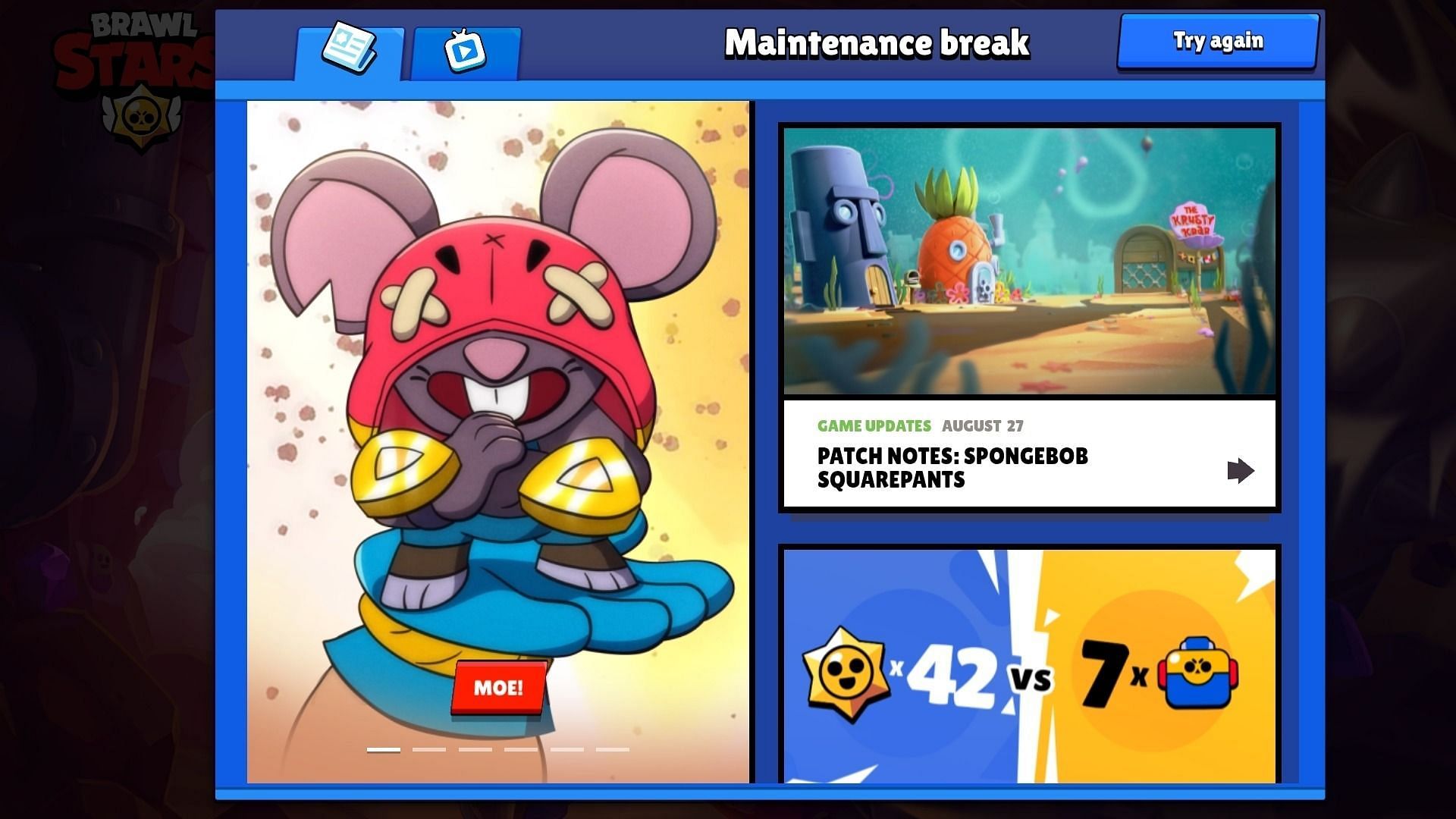 Brawl Stars maintenance today (September 4, 2024) Time and update