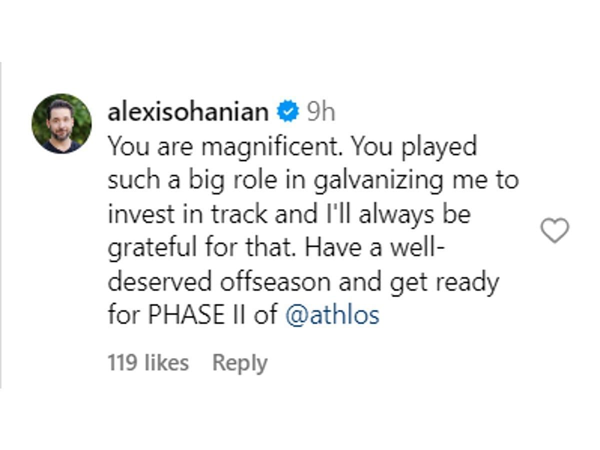 Alexis Ohanian&#039;s comment for Thomas