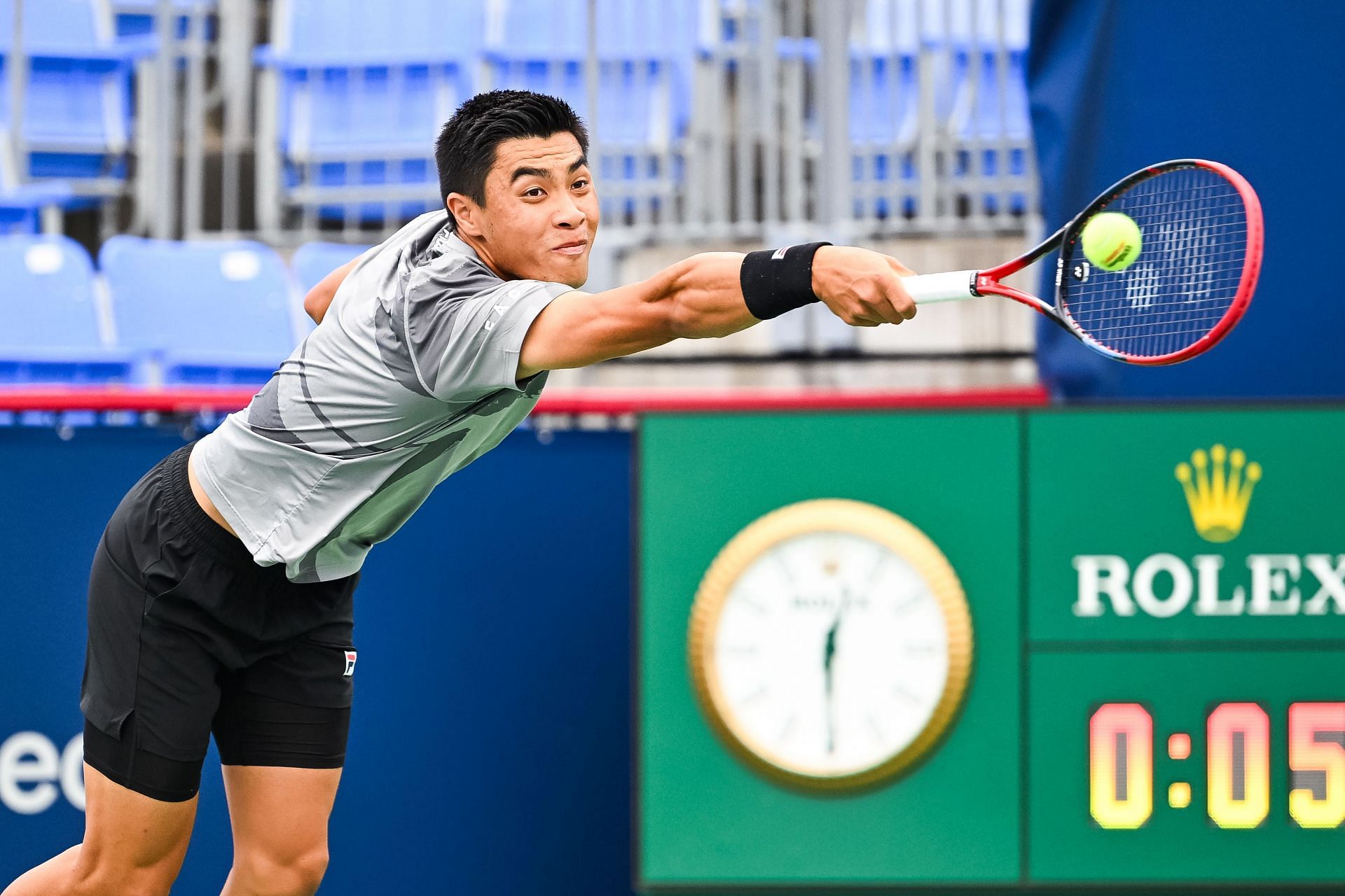 Brandon Nakashima in action at the National Bank Open (Picture via Getty)