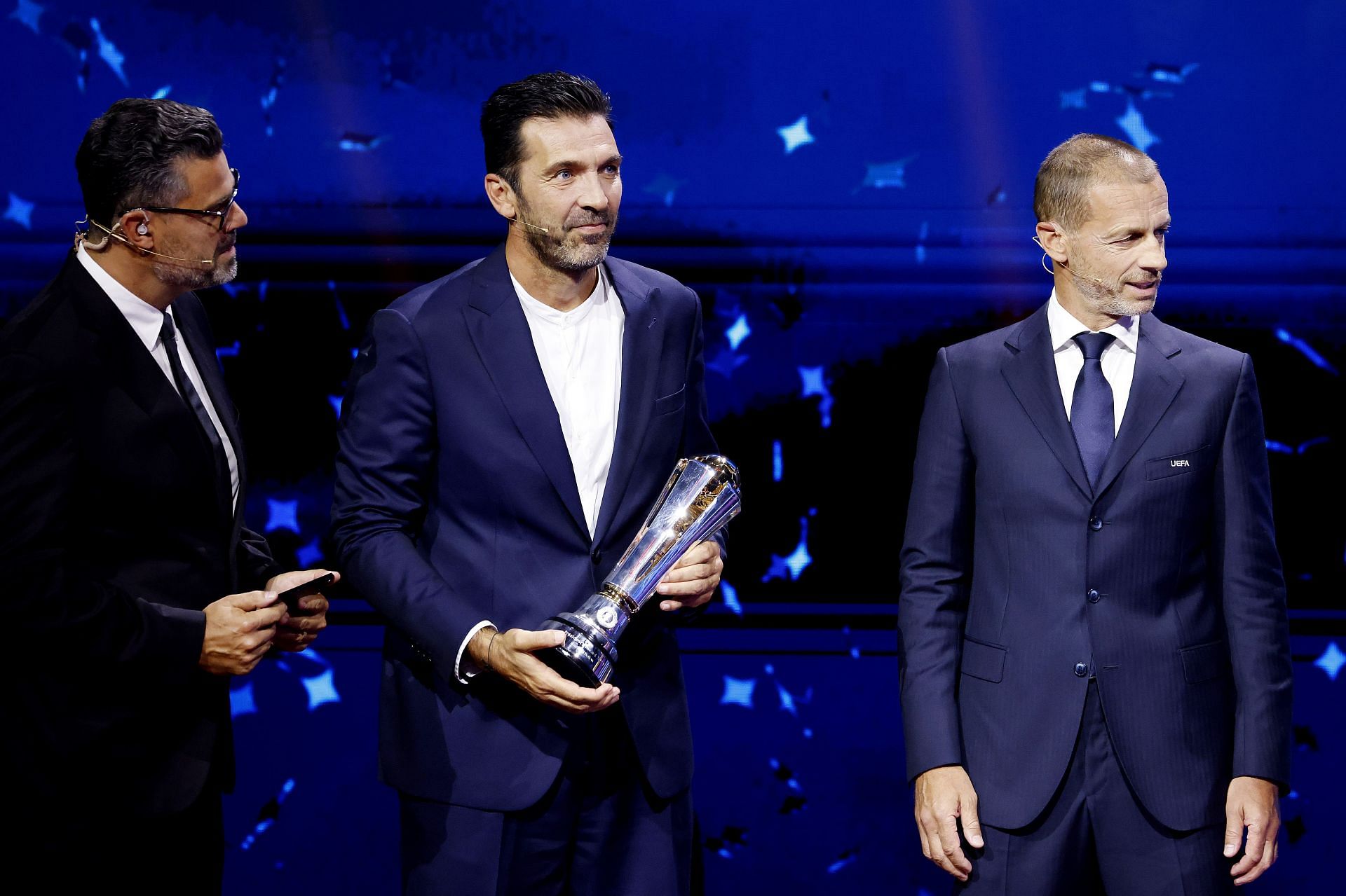 Gianluigi Buffon was given the UEFA Presidents&#039; Award 2024- Source: Getty