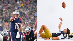 Patriots rookie Drake Maye hypes up Notre Dame star Riley Leonard over latest IG dump: "That guy"