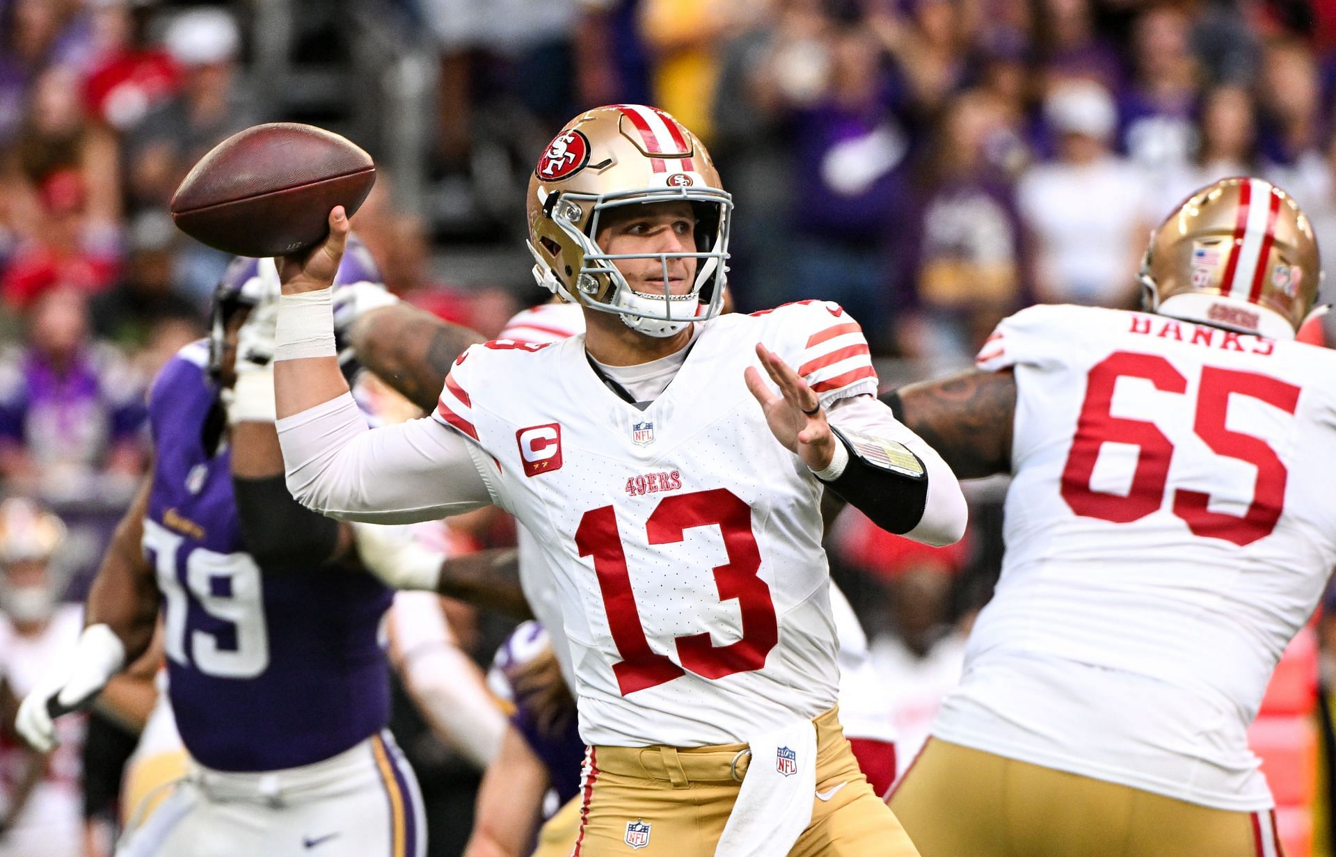 Brock Purdy at San Francisco 49ers v Minnesota Vikings - Source: Getty