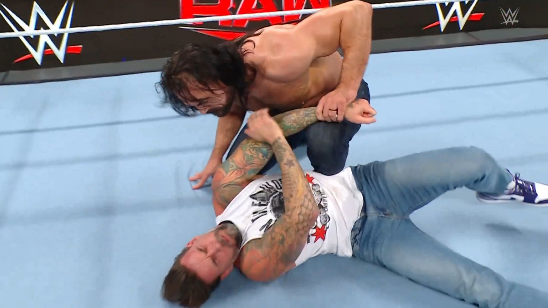 Drew McIntyre went off the rails again after losing to CM Punk at the Bash in Berlin. {Image Credit: WWE on X}