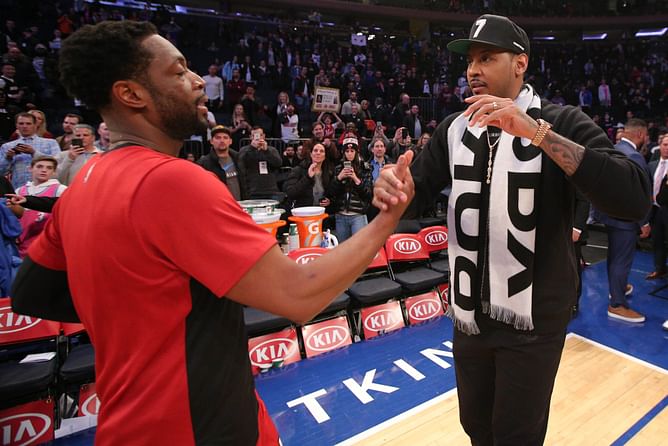 Dwyane Wade and Carmelo Anthony reminisce about 'nasty' Cavs jersey: "Didn't even want number 3"
