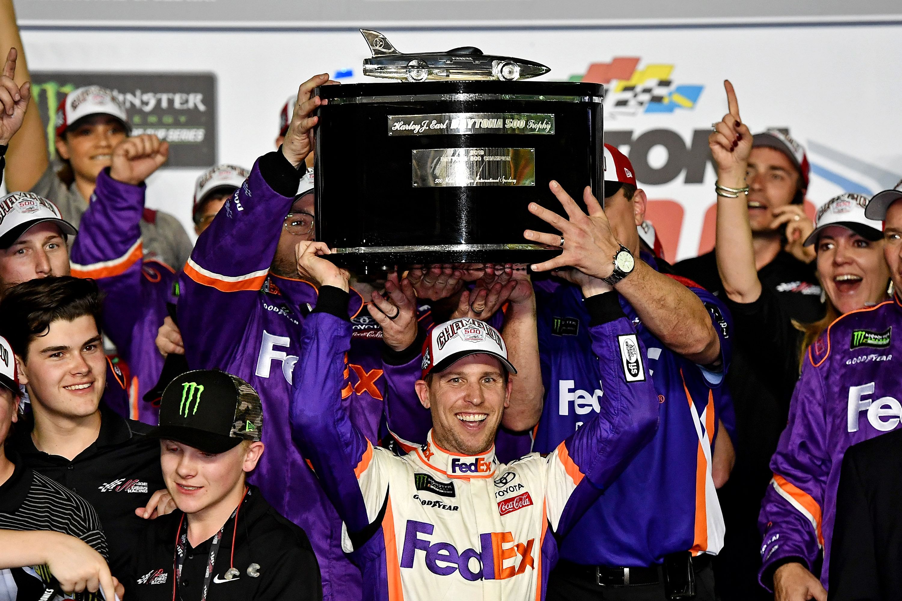 Daytona 500 winner Denny Hamlin (Source: Imagn)