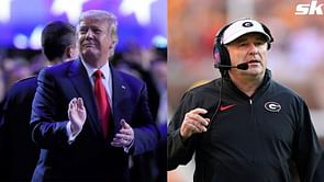 "Kirby Smart is about to have the best game of his life": CFB world reacts to Donald Trump news on attending Georgia vs Alabama matchup