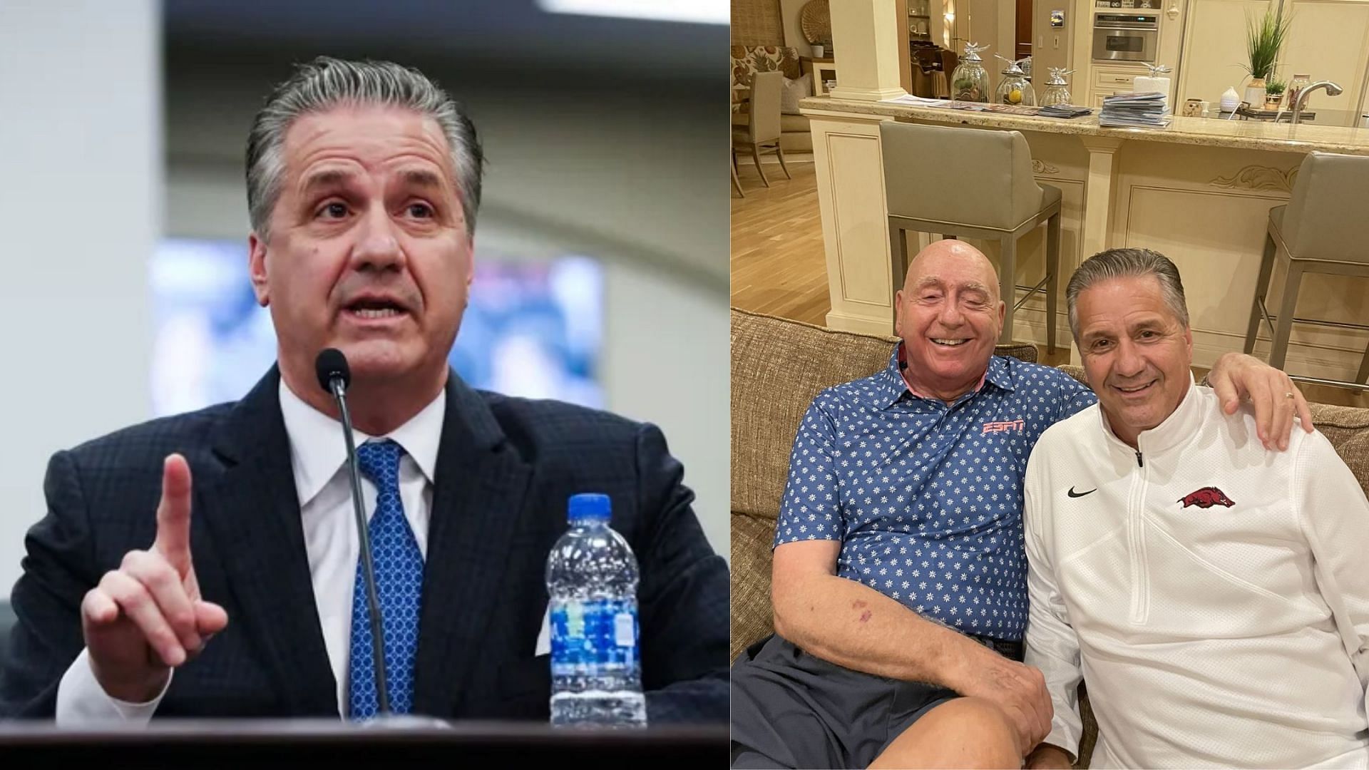 John Calipari and Dick Vitale (Image Sources: IMAGN and John Calipari