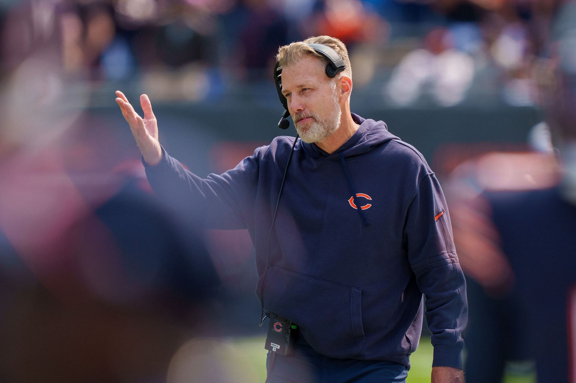 Matt Eberflus during Tennessee Titans v Chicago Bears - Source: Getty