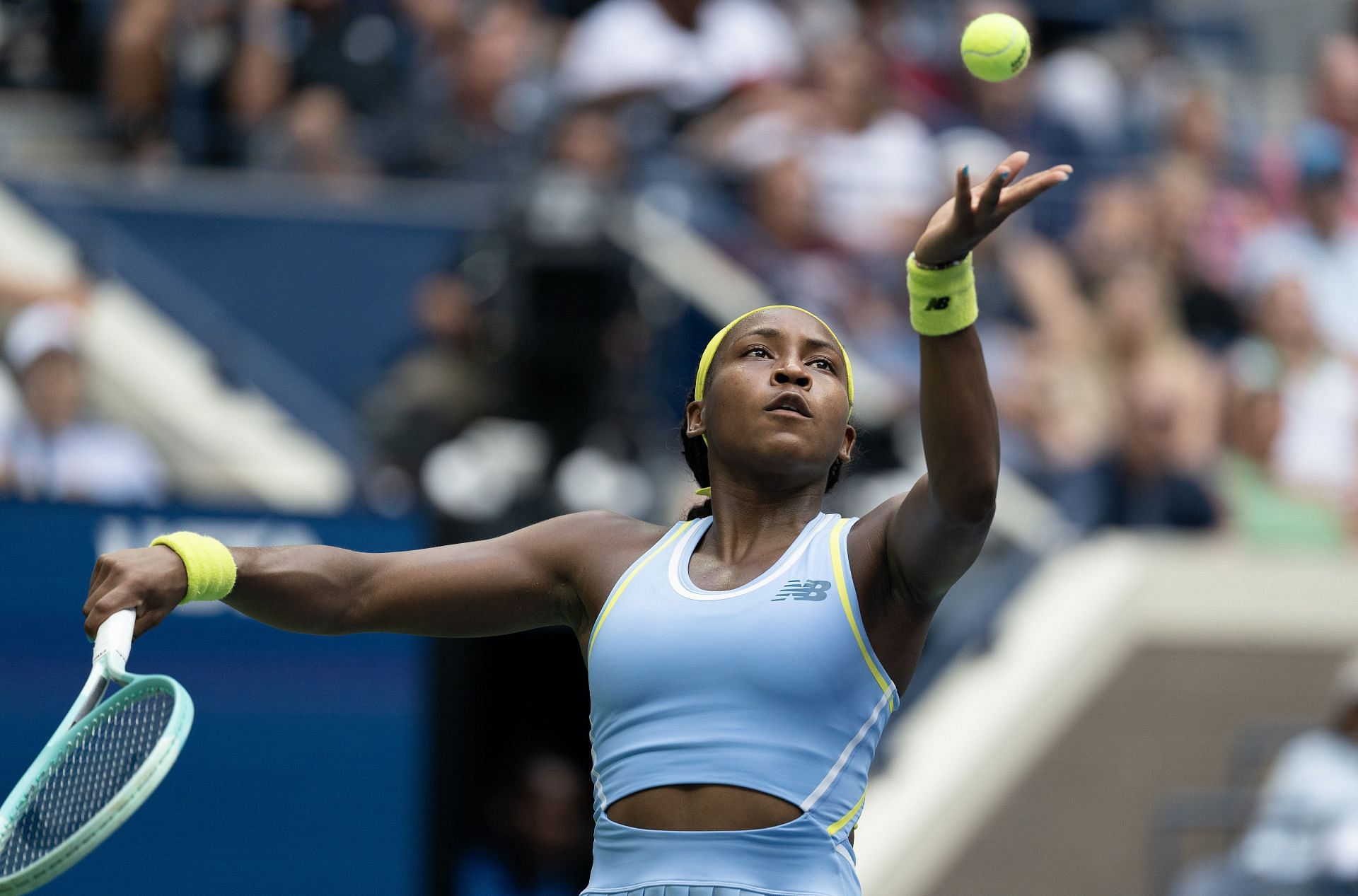 Coco Gauff in action at the US Open (Image source: Getty)