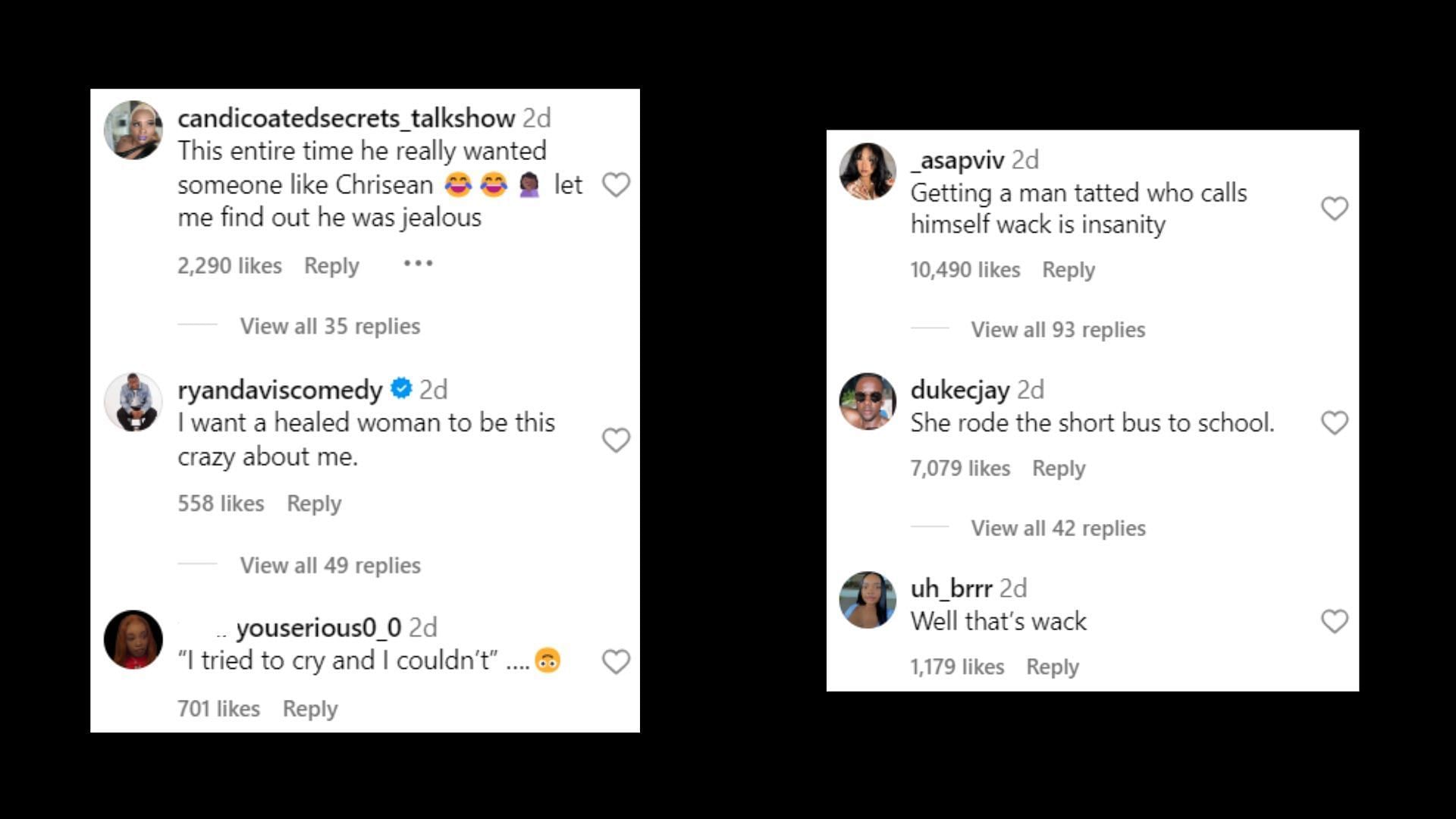 Online reactions (Images via Instagram/theshaderoom)