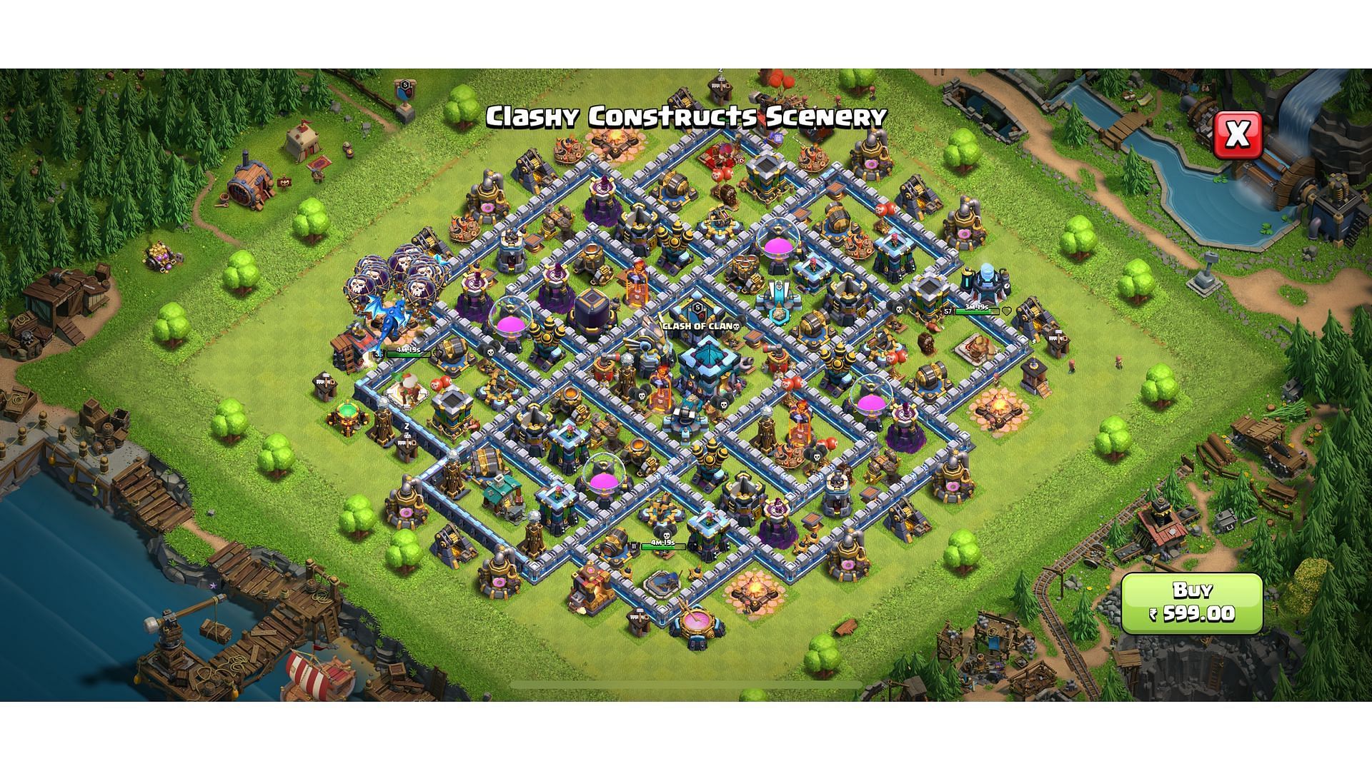 Clashy Constructs scenery (Image via Supercell)