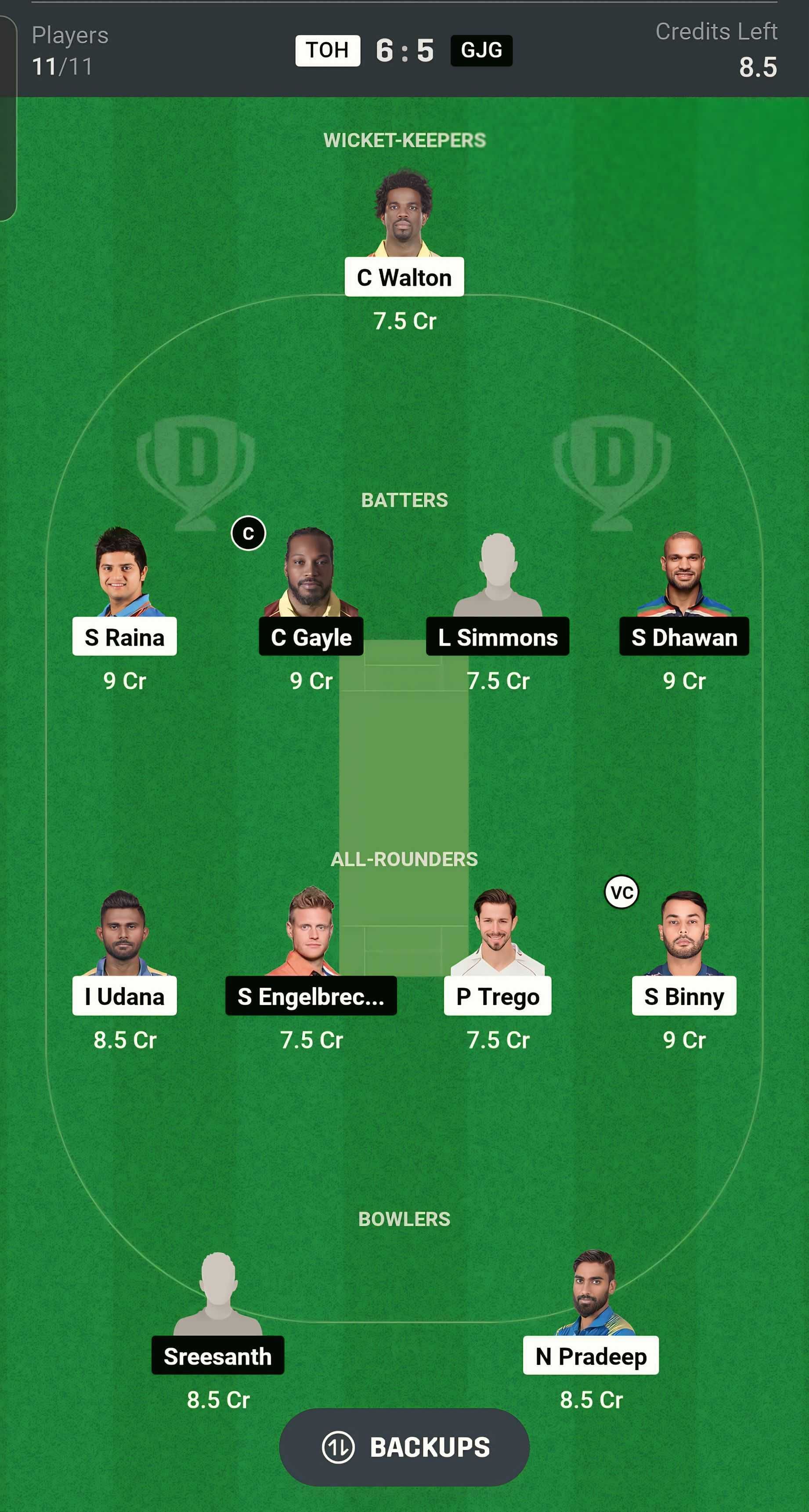 Fantasy suggestion #2 (Image via Dream11)