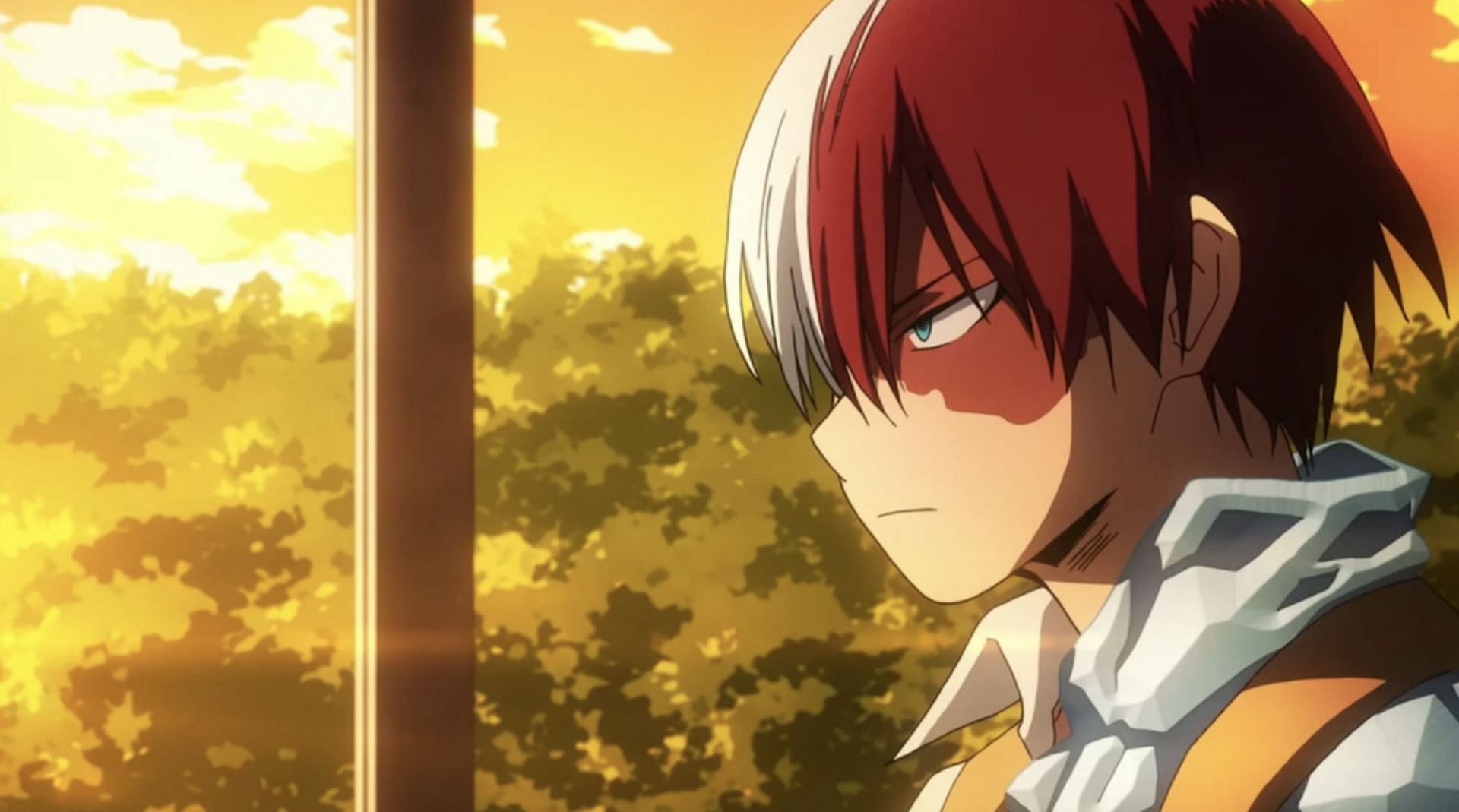 Shoto Todoroki as seen in anime (Image via Studio Bones)