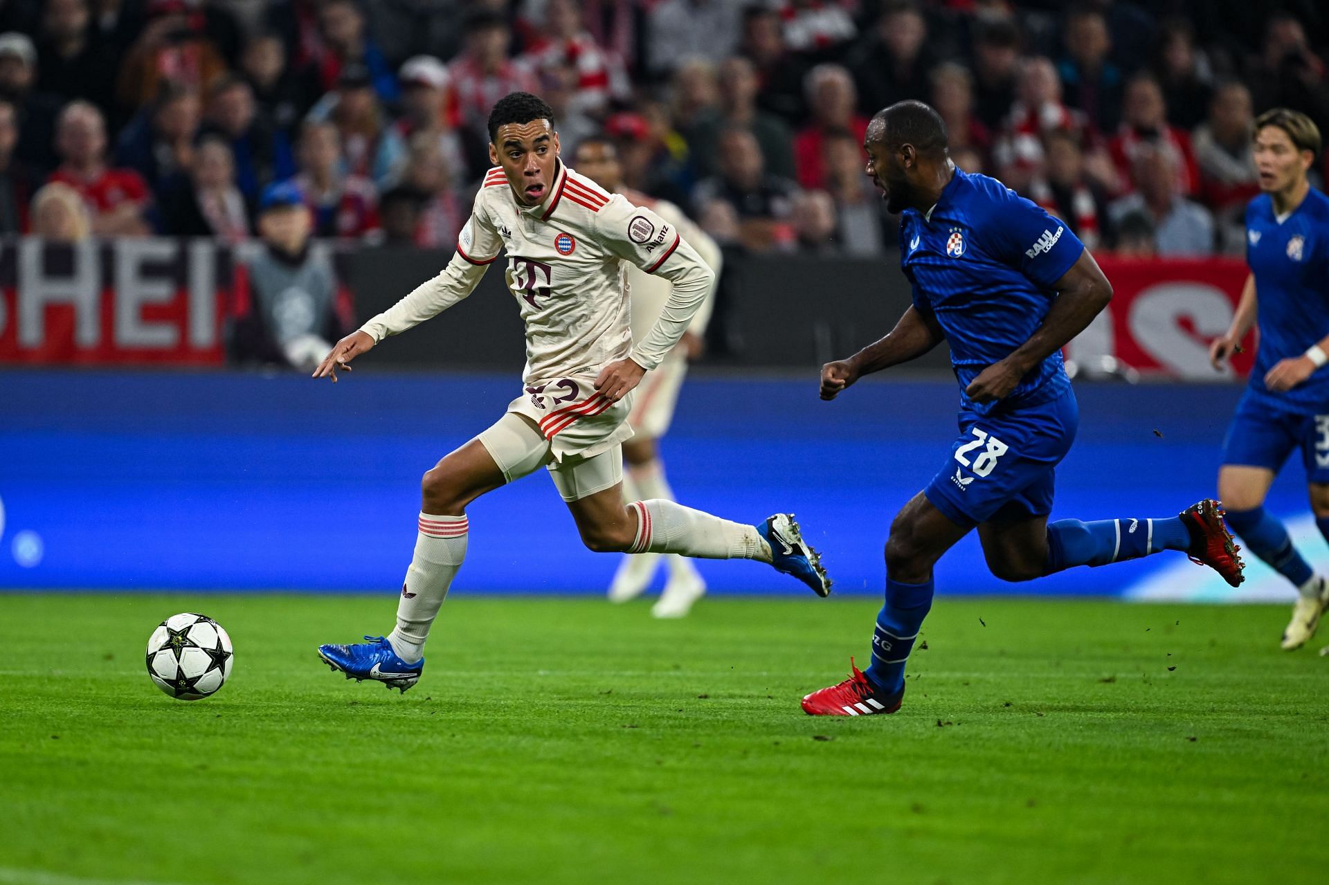 Musiala against Dinamo Zagreb in the UEFA Champions League (Image via Getty)