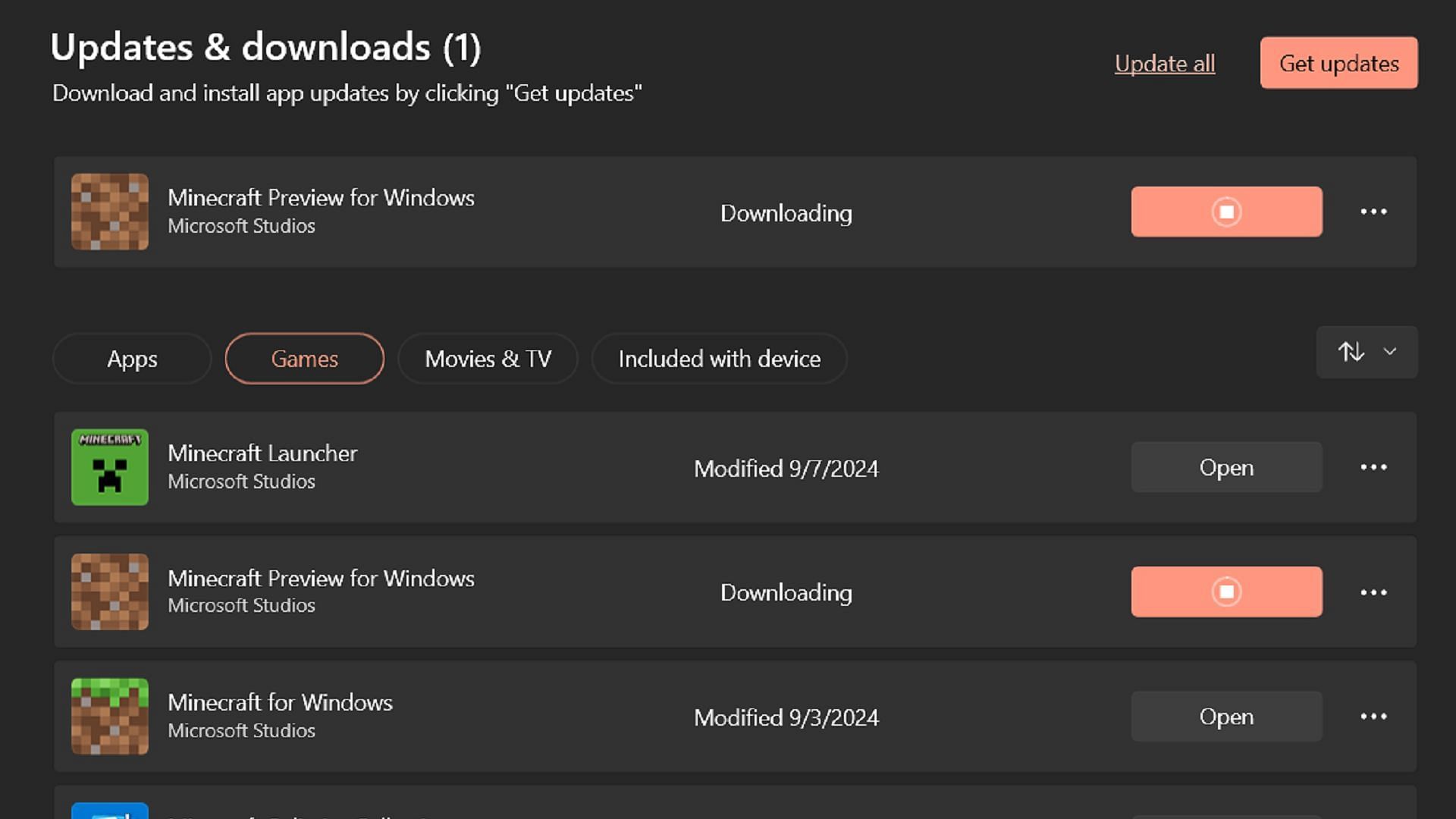 Downloading previews on Windows can vary depending on whether you have a preview installed or not (Image via Microsoft)