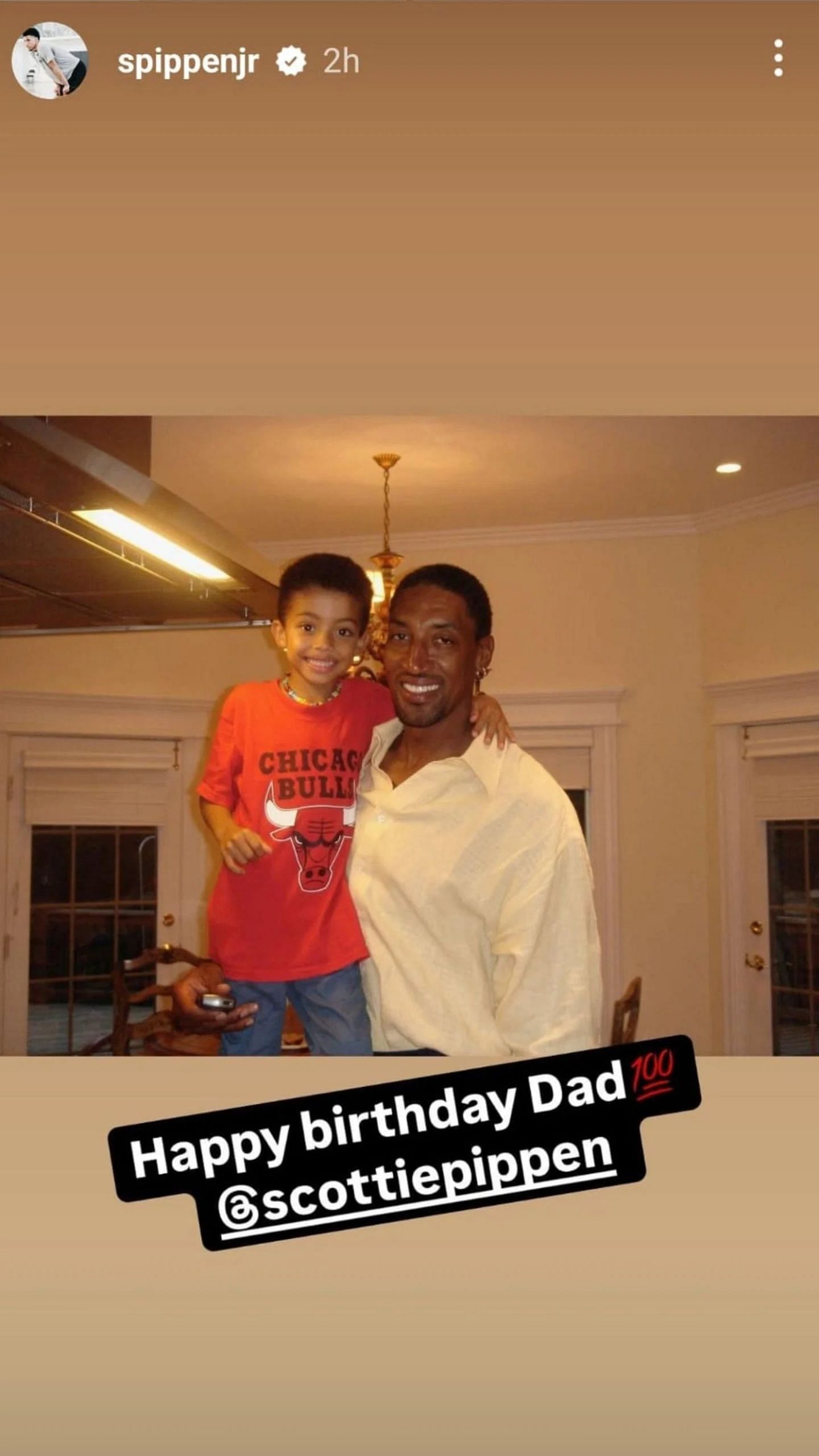 Scottie Pippen Jr.&#039;s IG story