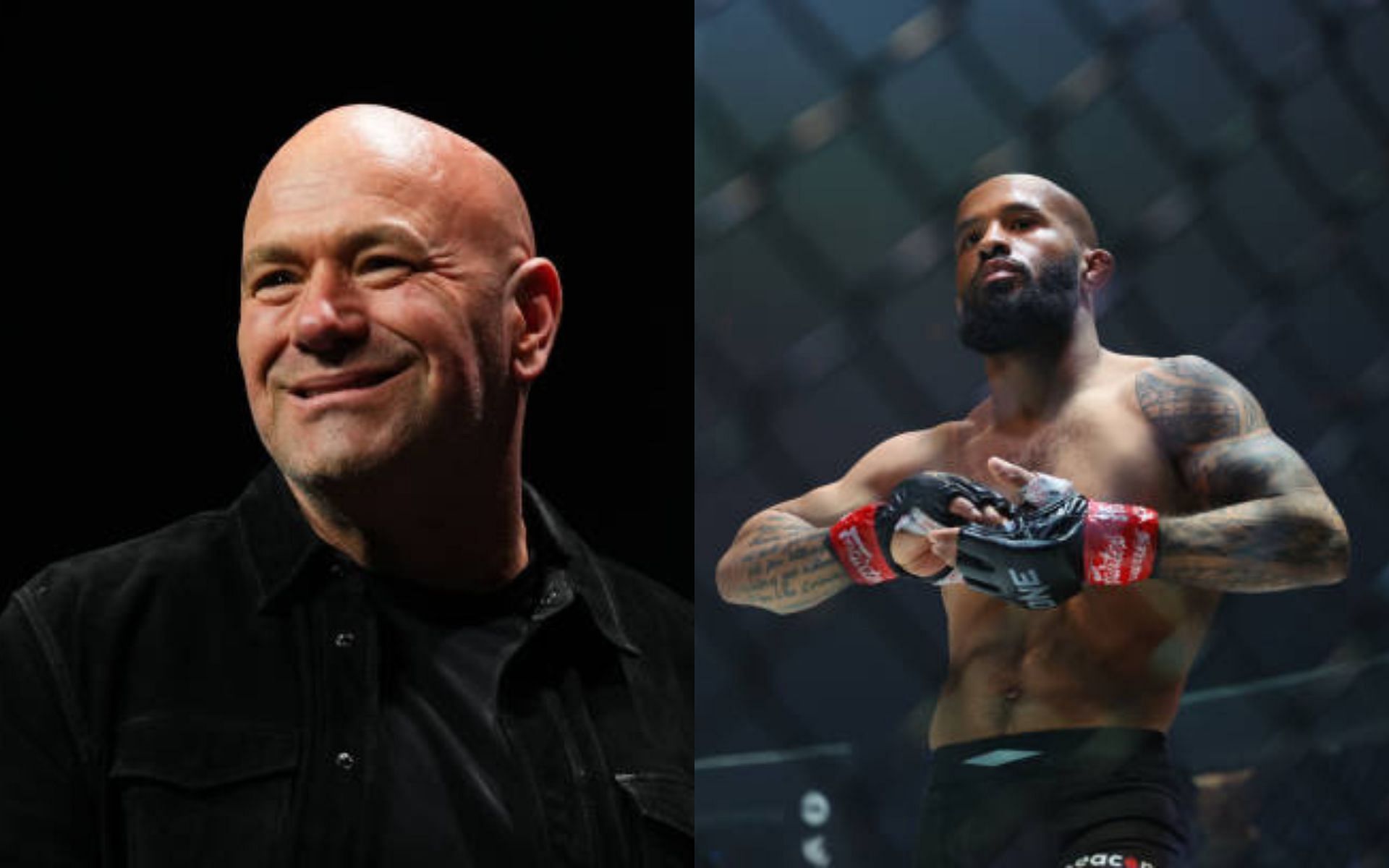 Dana White (left) weighs in on retirement of Demetrious Johnson (right) [Image credits: Getty Images]