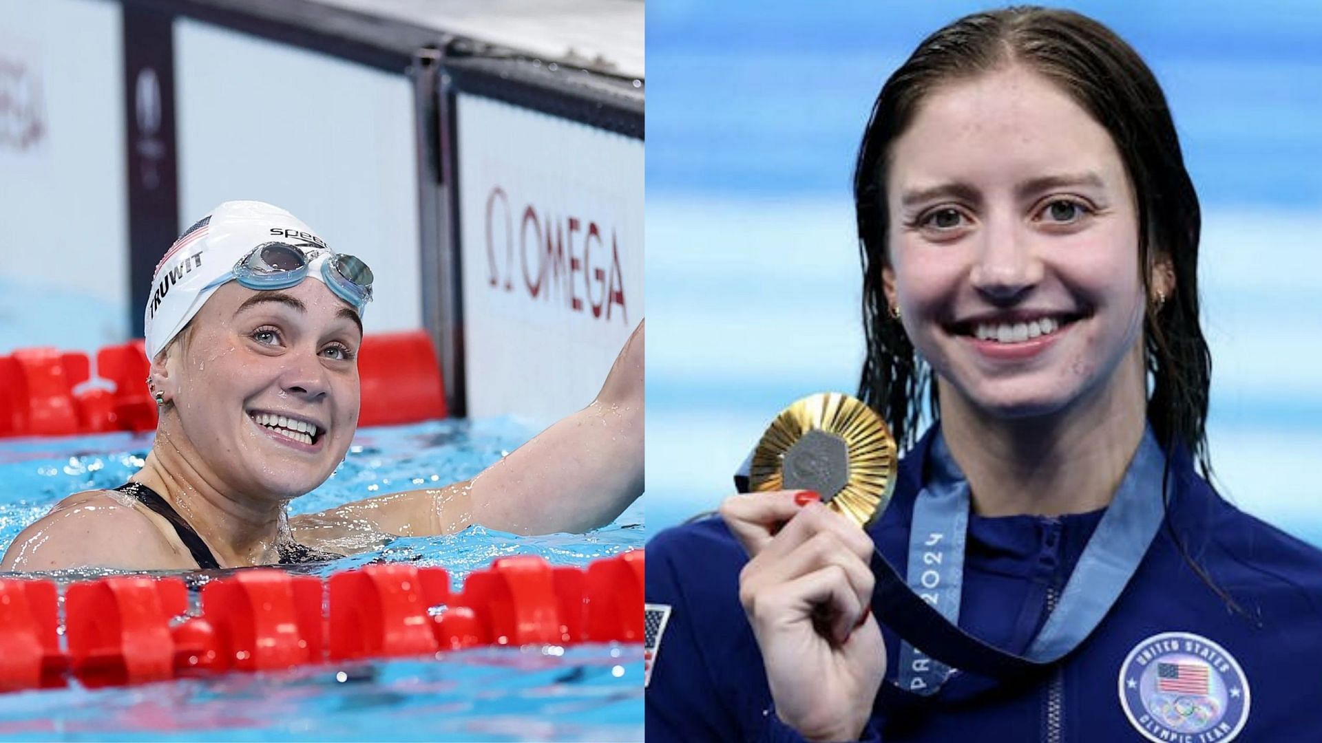 Ali Truwit cheered and congratulated by Kate Douglass for her heroics at Paris Paralympics [Image Source: Getty]