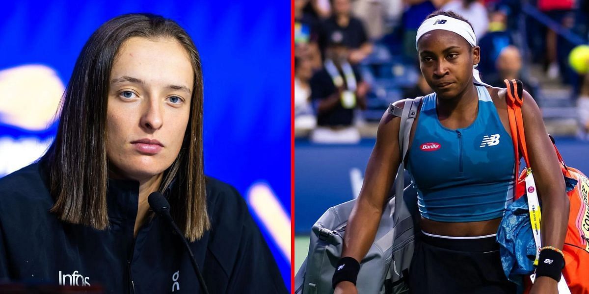 Iga Swiatek (L) Coco Gauff (R) | Getty