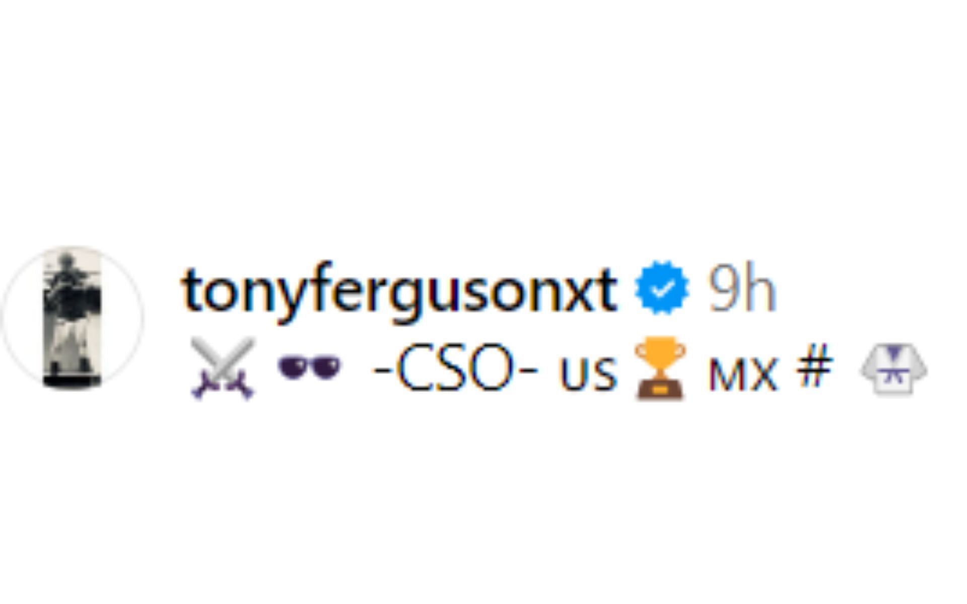 Tony Ferguson's response to Islam Makhachev's comments