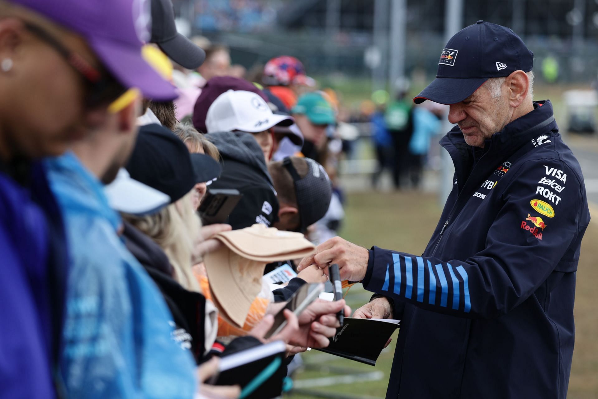 Adrian Newey before the Formula 1 British Grand Prix at Silverstone Circuit in Northampton, Great Britain on July 7, 2024. (Photo by Jakub Porzycki/NurPhoto via Getty Images)