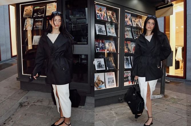 In Photos: Trevor Zegras’ girlfriend Dixie D’Amelio poses with $5014 Balenciaga bag and $79 Siana slingback shoes