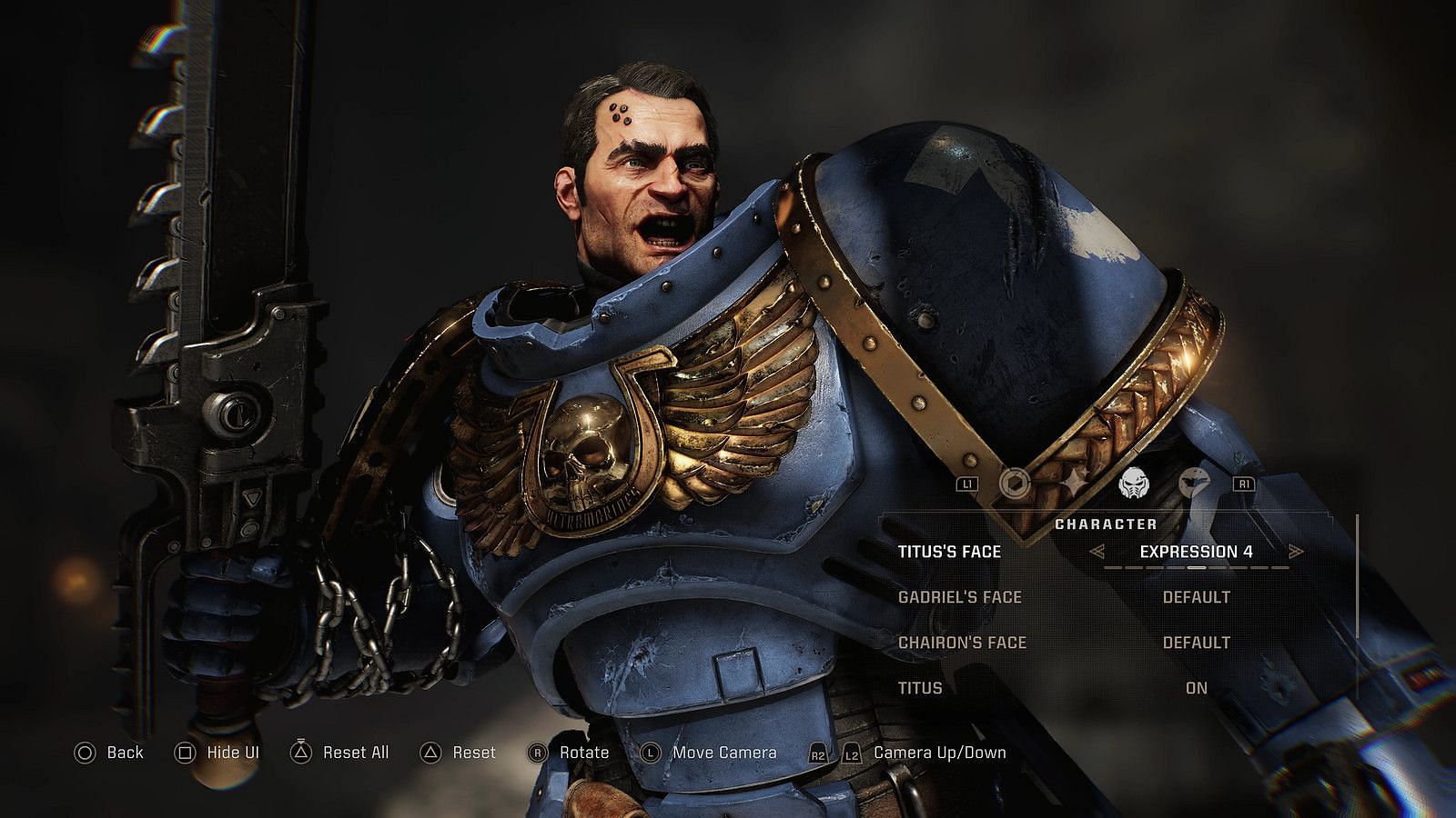 Character customization in Space Marine 2 (Image via Focus Entertainment)