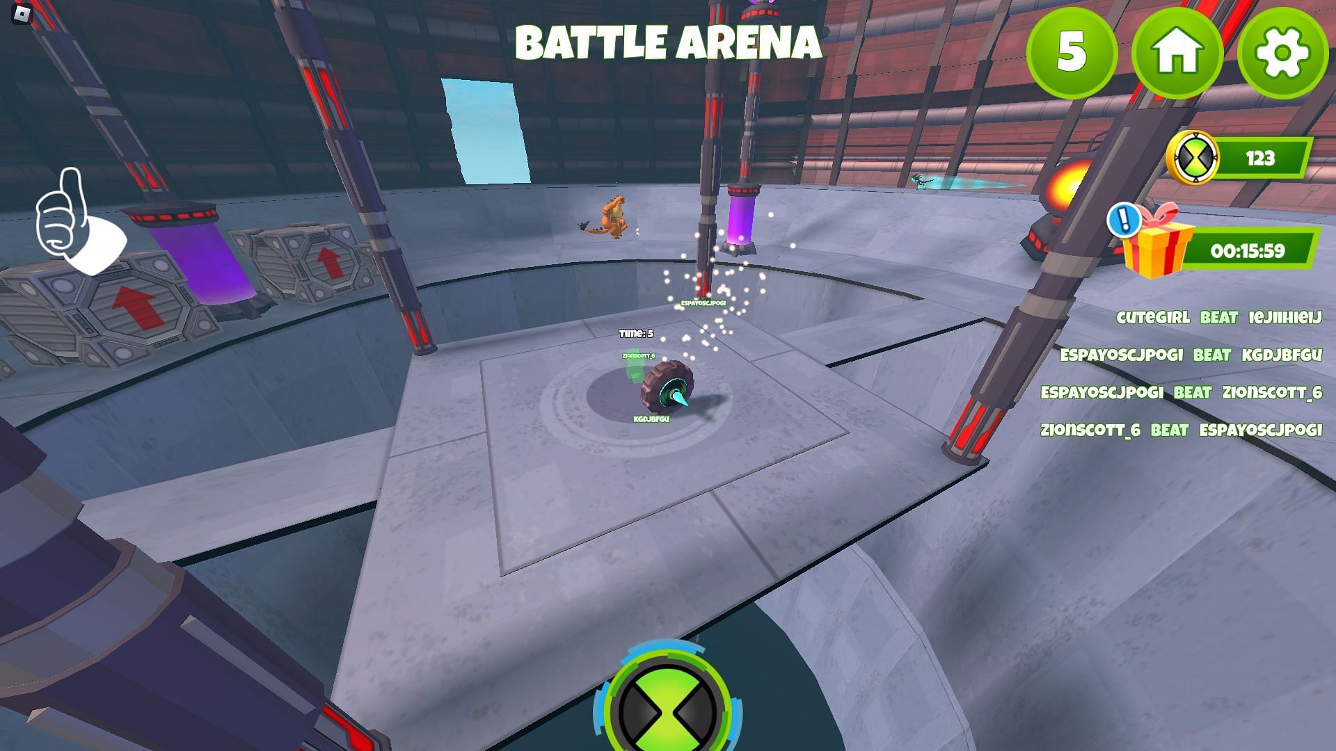 The Battle Arena (Image via Roblox)